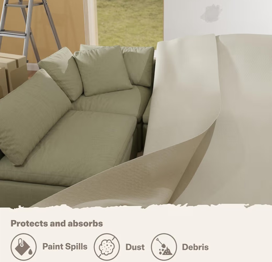 Heavy Duty Off White Canvas Photography Backdrop 12x14ft Seamless Studio Cloth