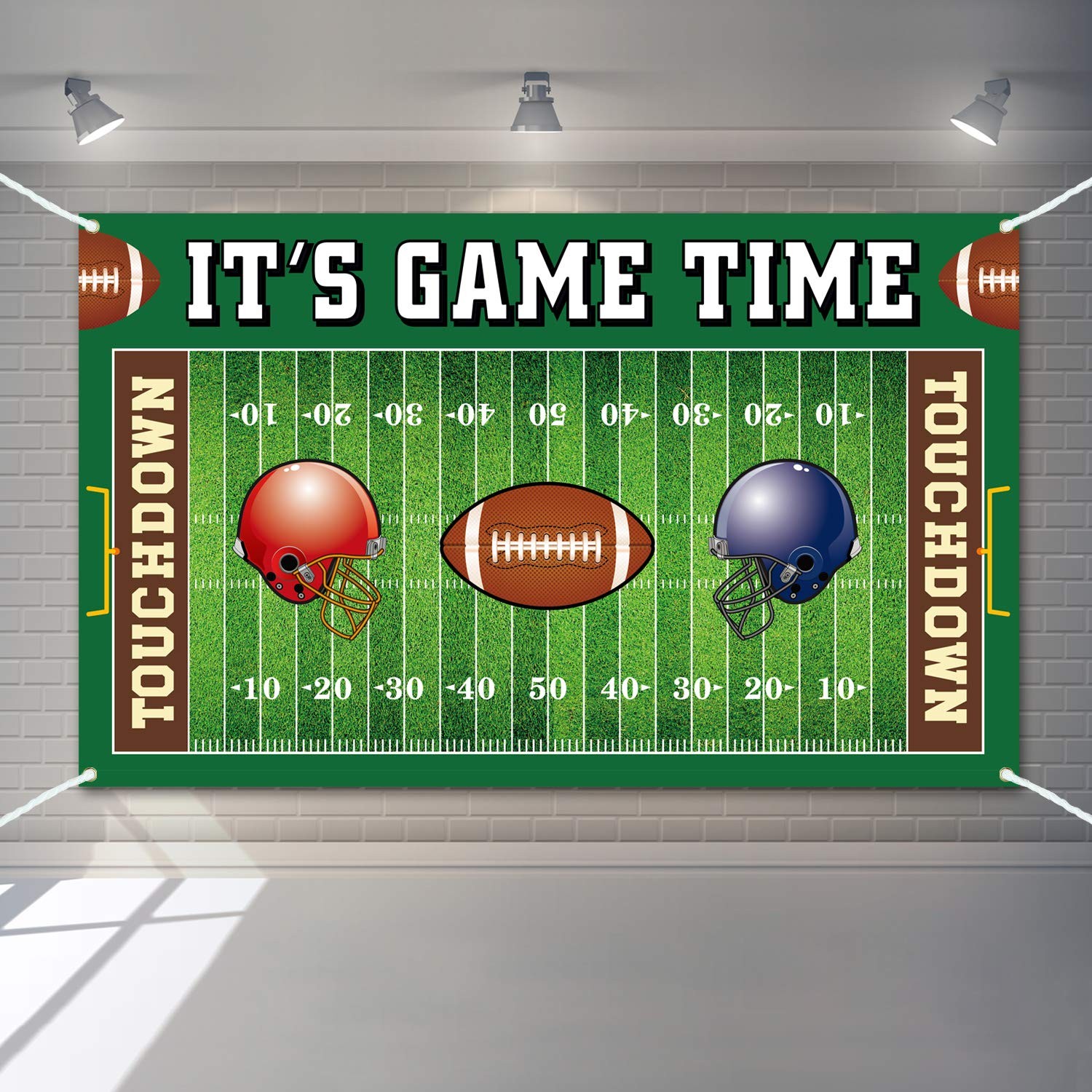 Football Field Backdrop Banner Decorations Large Football Background for Spor…