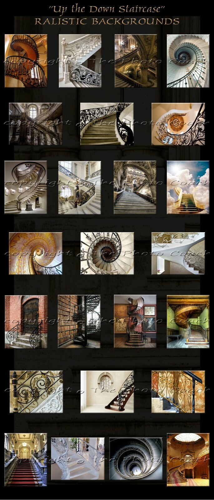 Digital Backdrops Photography Backgrounds A Best Seller Stair Case Collection 1L