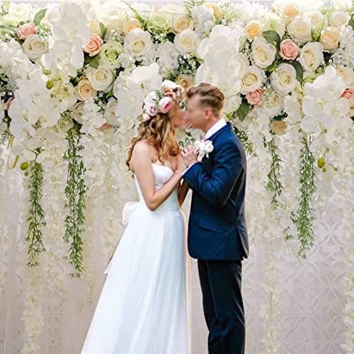 10x8ft White Rose Floral Theme Photography Background 10x8FT(300CM X 240CM）