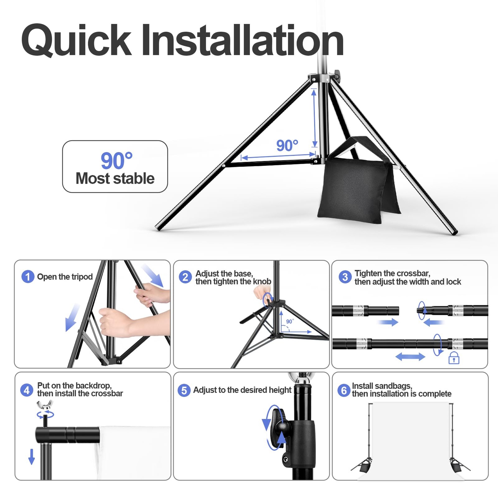 EMART 8.5x10ft Green Screen 8.5x10ft(backdrop stand)/10x12ft(backdrop),