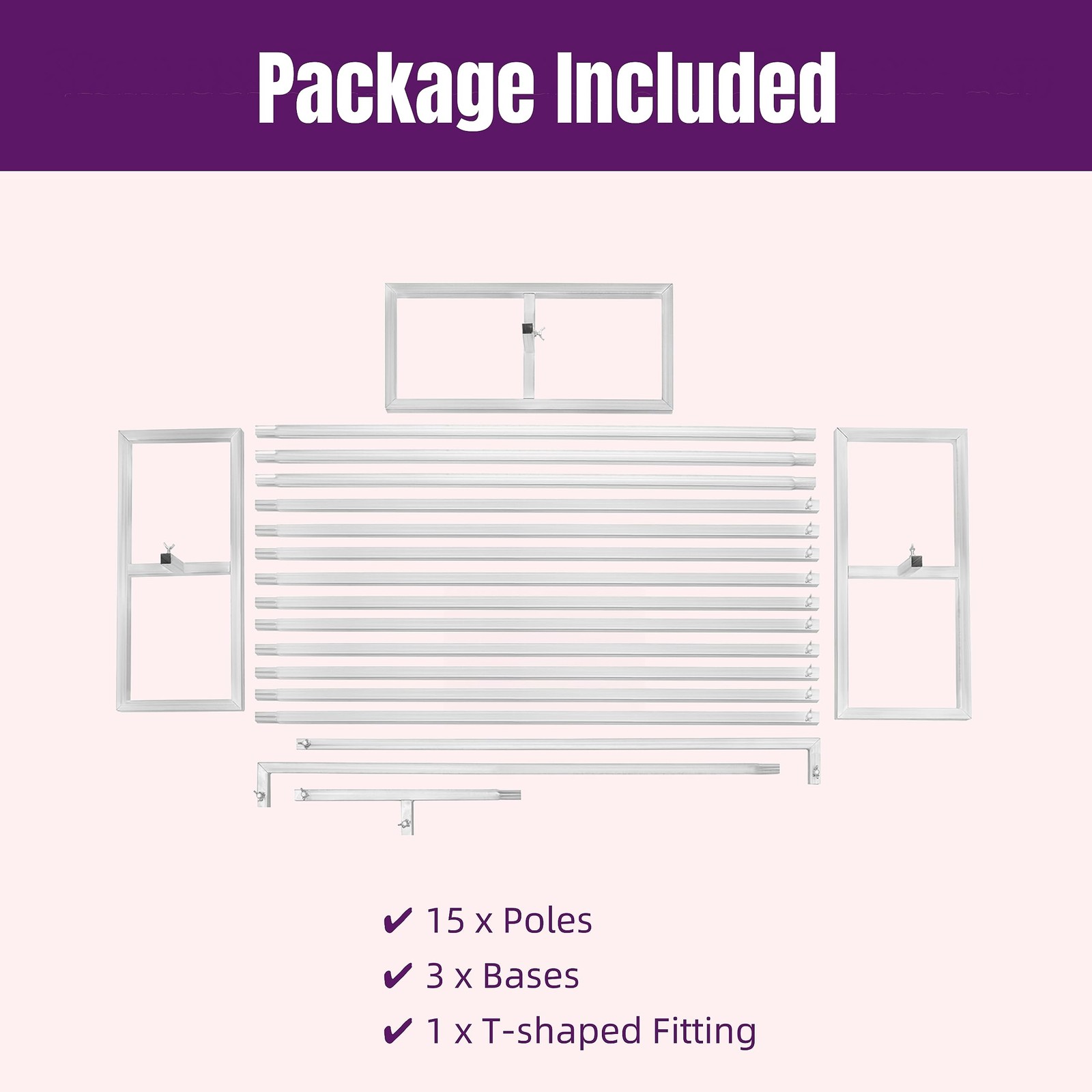 10x20ft Backdrop Stand, Wedding Party Backdrop Stand Pipe Kit Curtain Frame, …