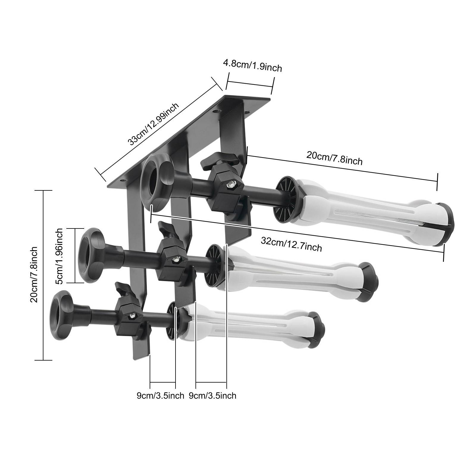 3-Roller Manual Background Support Device Manual Photography Background Lifter