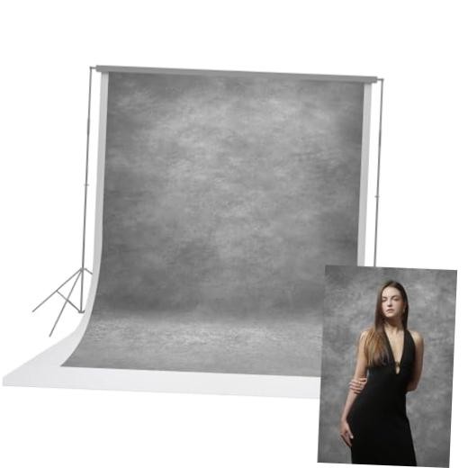 8x10ft Abstract Textured Professional Photography Backdrop 8×10 ft Light Grey