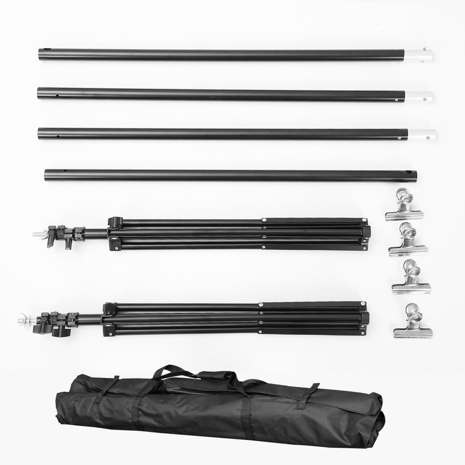 10Ft Heavy Duty Photography Background 2*3m Backdrop Support Stand Kit With Case