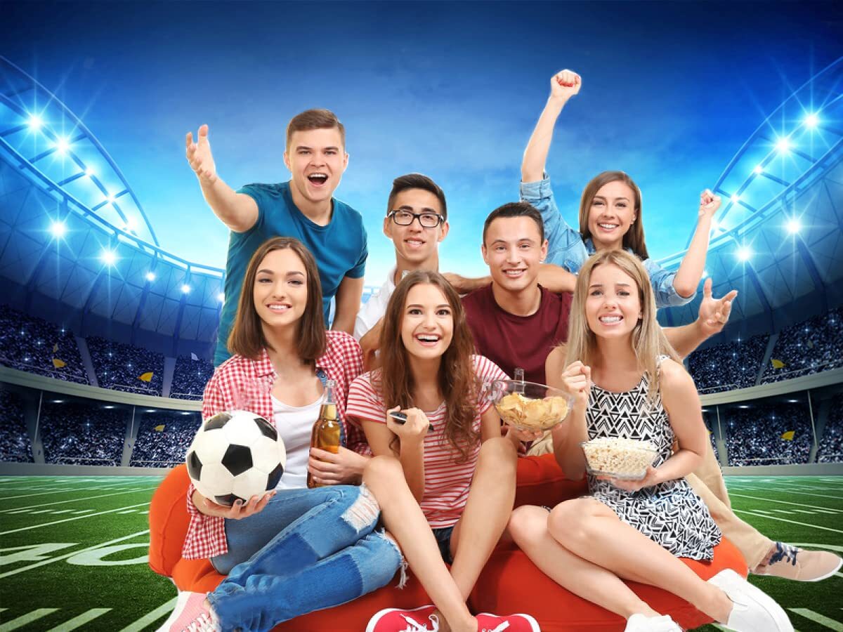 Super Bowl Football Party Backdrop 7x5ft Sports Tailgate Cake Table Photo Booth