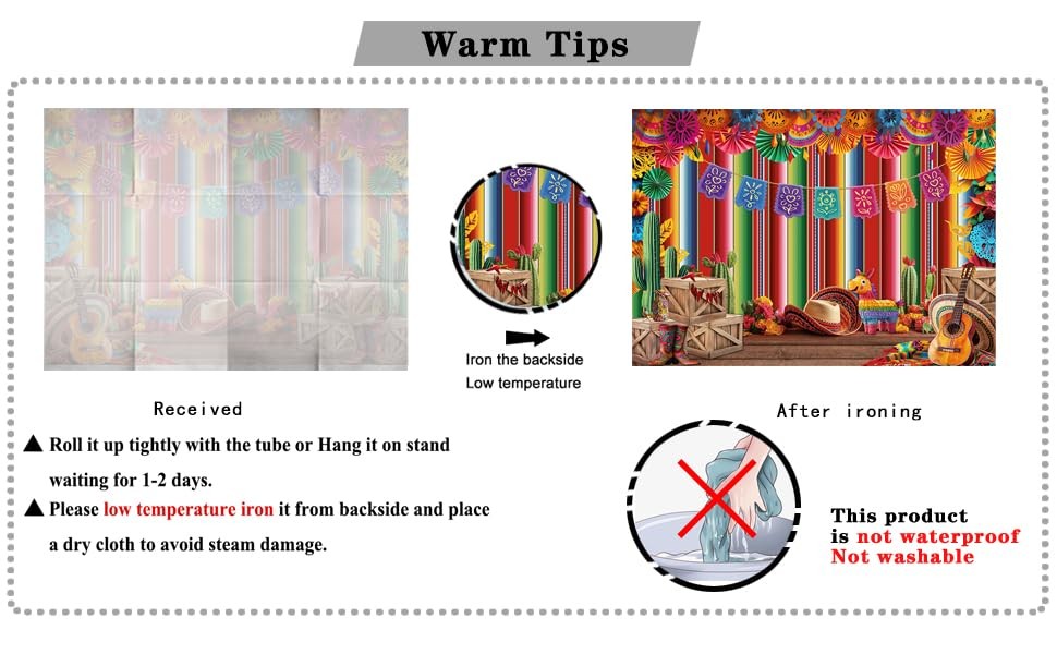 7x5ft Mexican Fiesta Backdrop Paper Flowers Photography Background 331