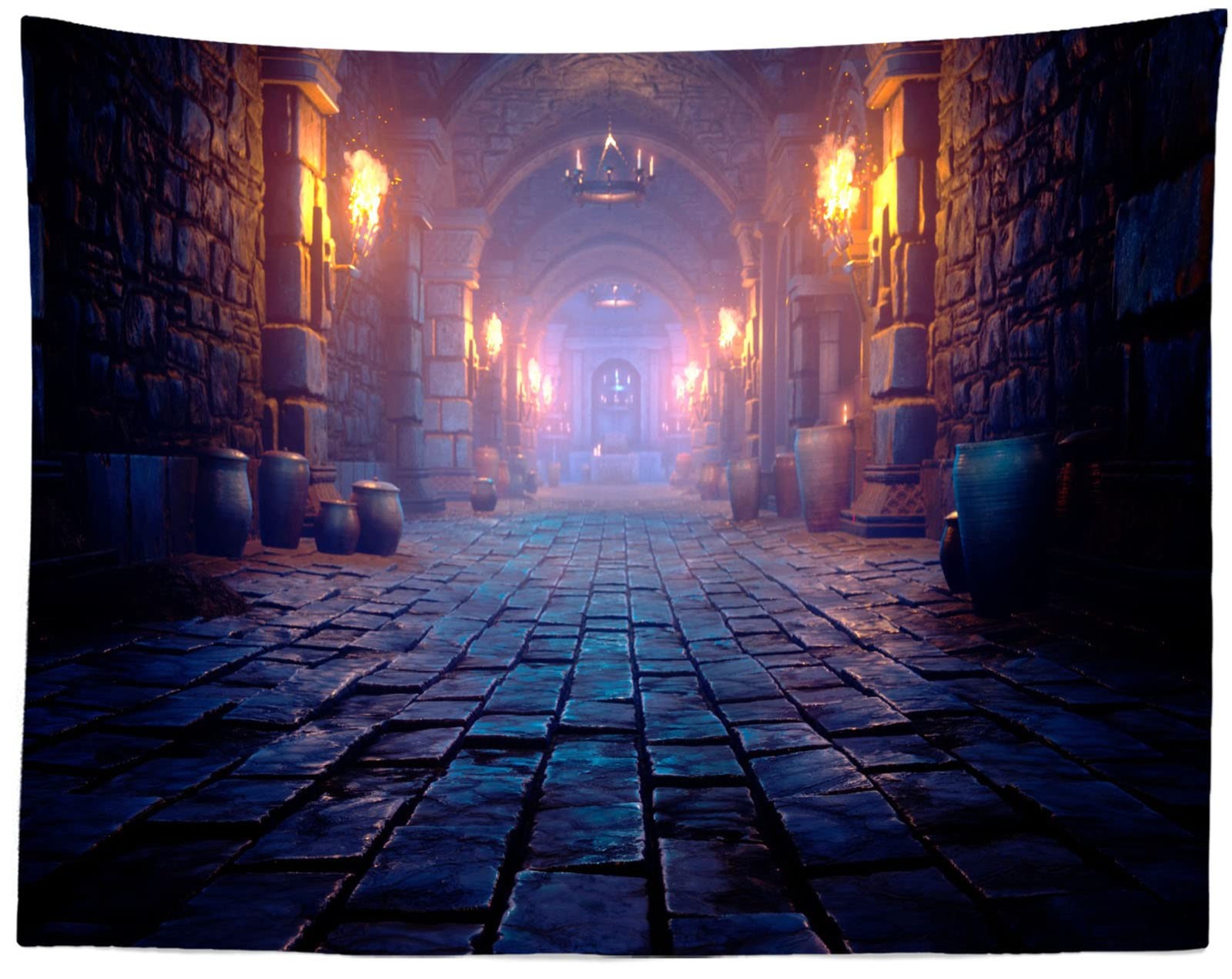 BELECO 7x5ft Fabric Scary Medieval Catacombs Photography 7x5FT, A10892