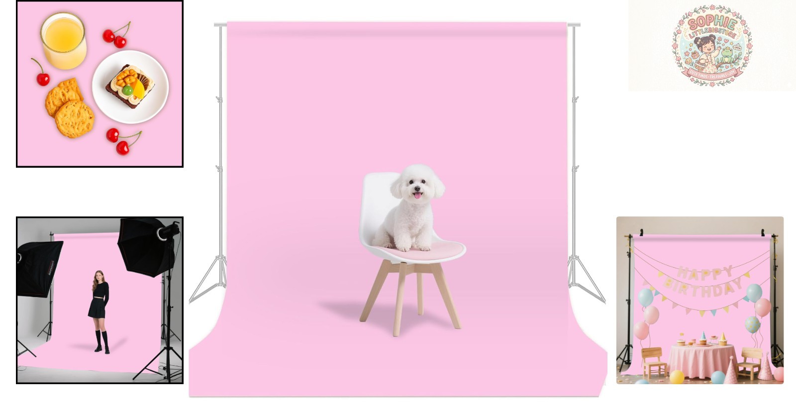 Versatile 3x5FT Pink Background for Portraits, Parties & Product Photography