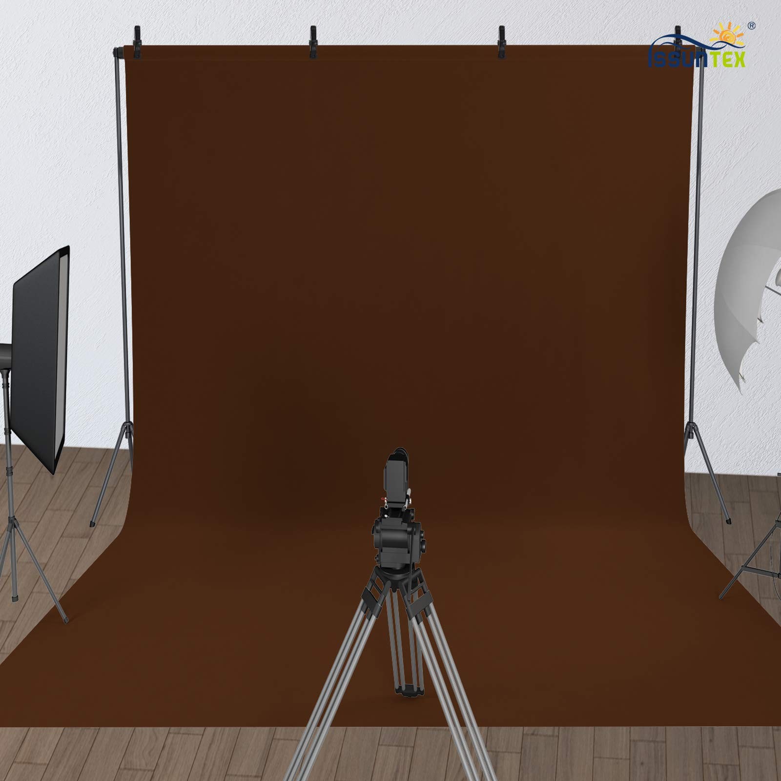 5X7 ft Brown Photo Backdrop, 1.5X2.1 Meters, Collapsible, Photography, Video
