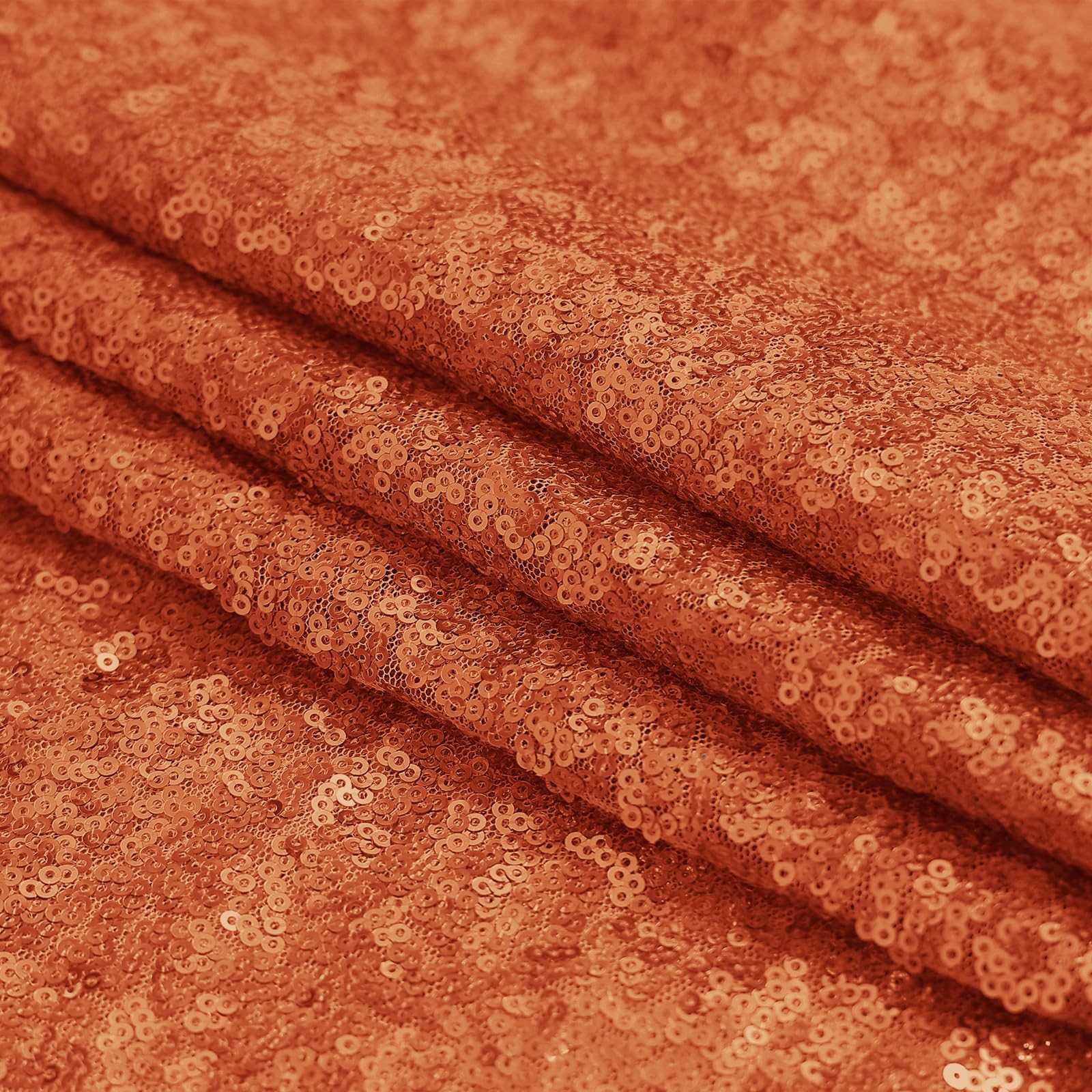 Orange Sequin Backdrop Curtain 2 Panels 2FTx8FT Glitter Orange Background Dra…