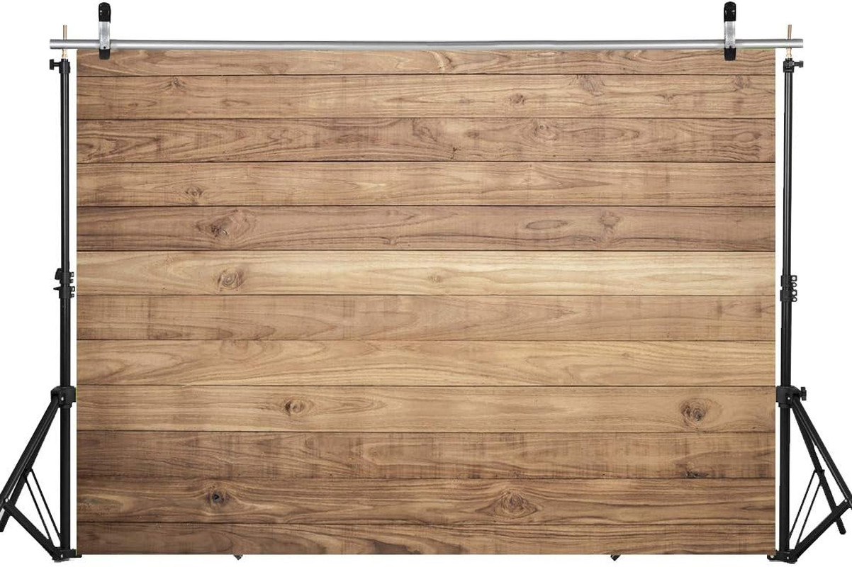 Natural Light Brown Wood Plank Photography Backdrop Realistic Wooden Texture Pho