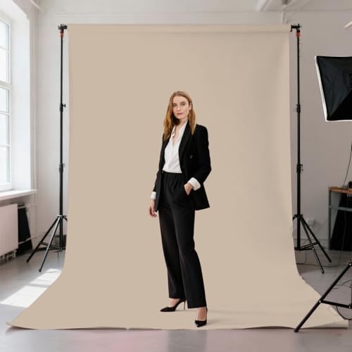 Screen Backdrop Photography Background Meeting Photo Studio 5x7ft Beige