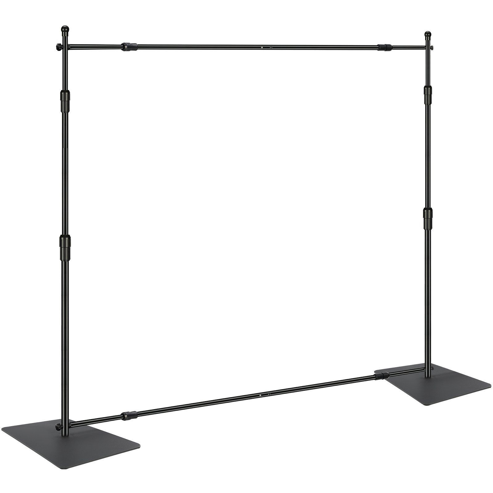 10ft x 10ft Pipe and Drape Kit Heavy Duty Backdrop Stand with Carbon Steel Base