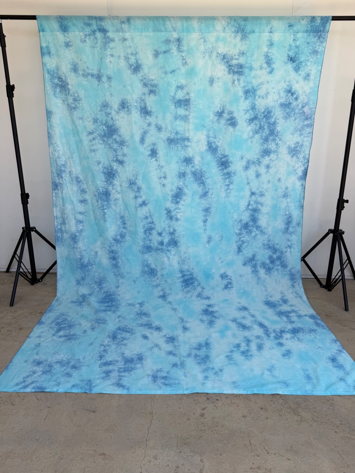 6×9 ft Sky Blue Abstract Backdrop Dyed Background Photography Backdrop Muslin