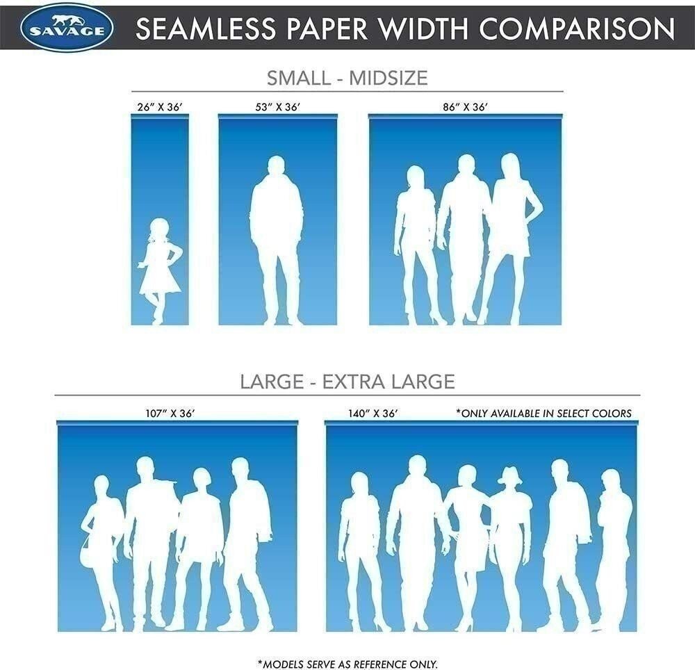 Savage Seamless Paper Photography Backdrop – #50 White (107 in x 36 ft)