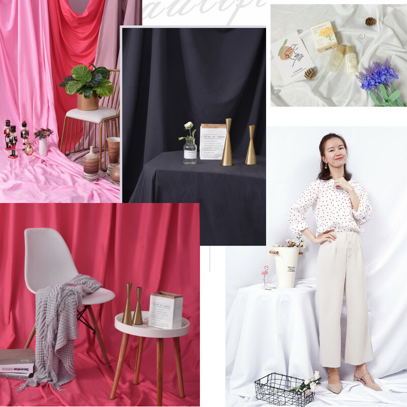8 Color Photo Backdrops Cloth Studio Screen Background Cloth Solid Fabric Sewing