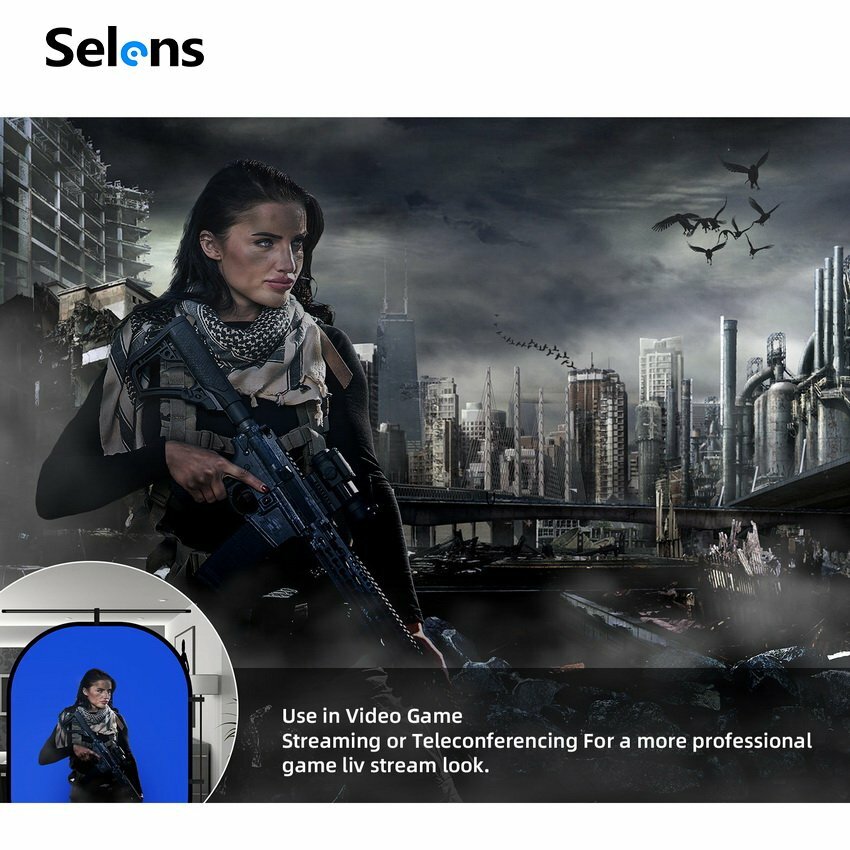 Selens Blue-Grey Backdrop Cloth Studio Two Sides Screen Background Photography