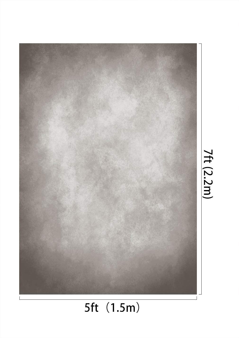 5x7ft Vintage Abstract Grey Photo Backdrop for Studio Portrait Photography