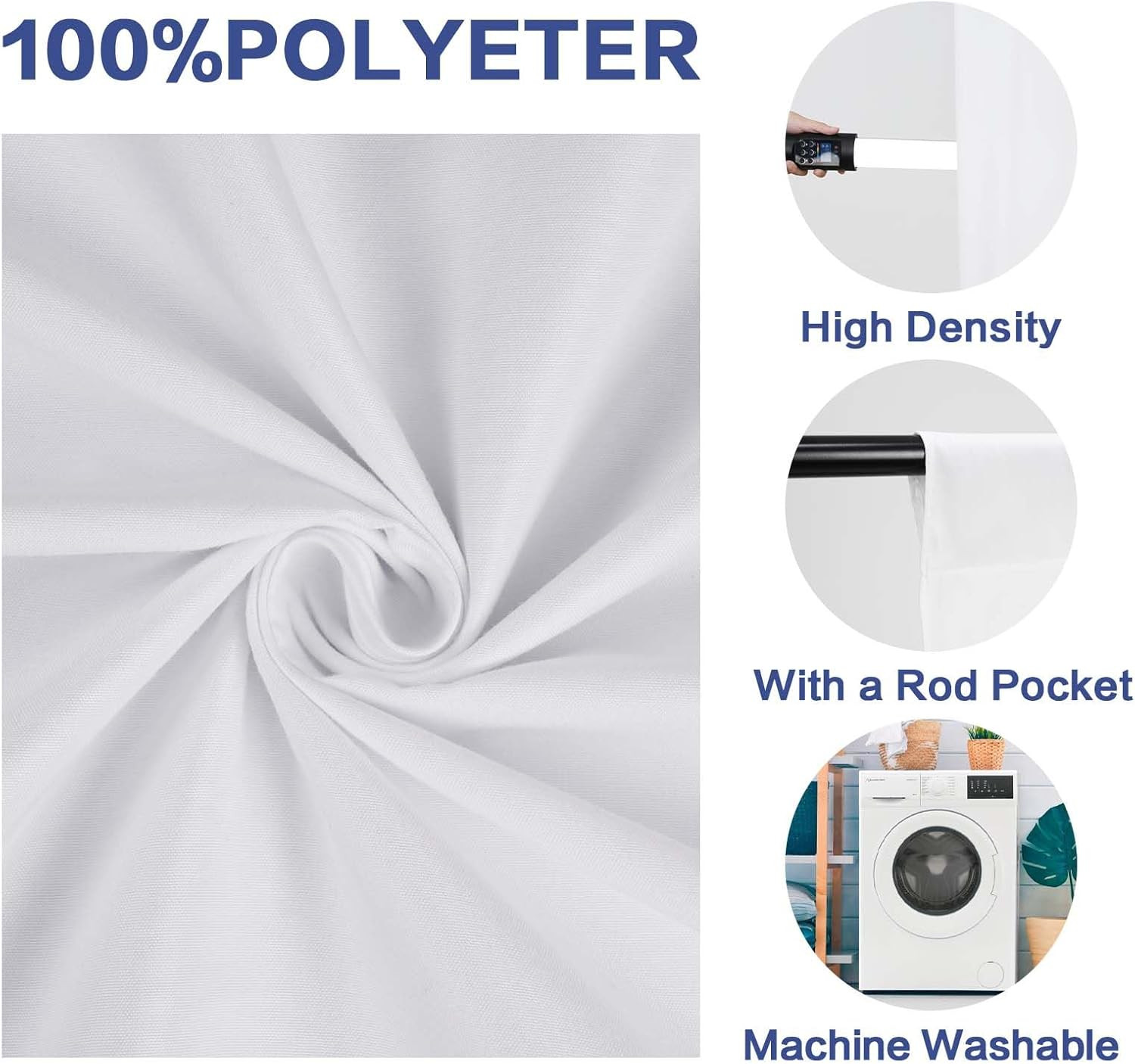 7X10Ft White Backdrop Background – for Photography Photo Booth Backdrop