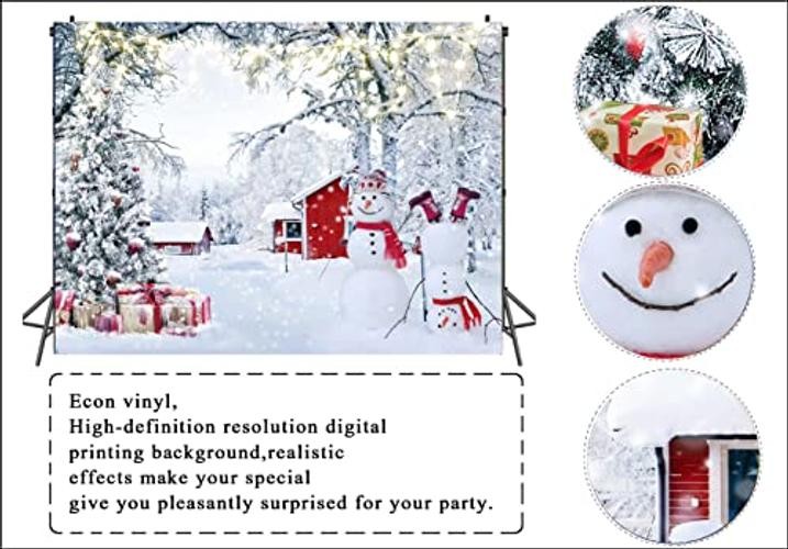 Snow Forest Backdrop for Photography – 10x8ft – Christmas Winter