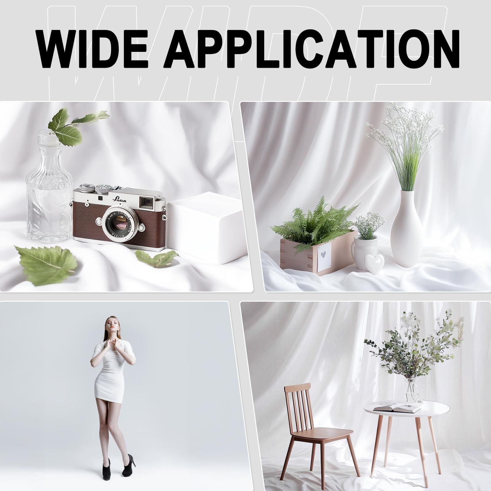 GFCC 8FTX10FT White Backdrop Background for Photography Photo 8ftx10ft,