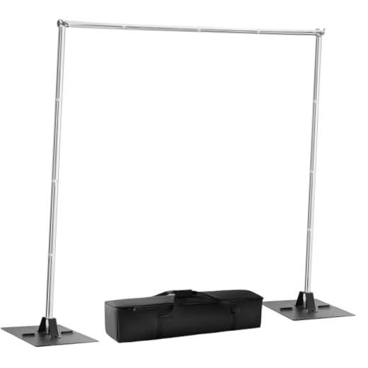 Heavy Duty Pipe and Drape Frame Kit 10x10ft Adjustable 10ft×10ft Sliver