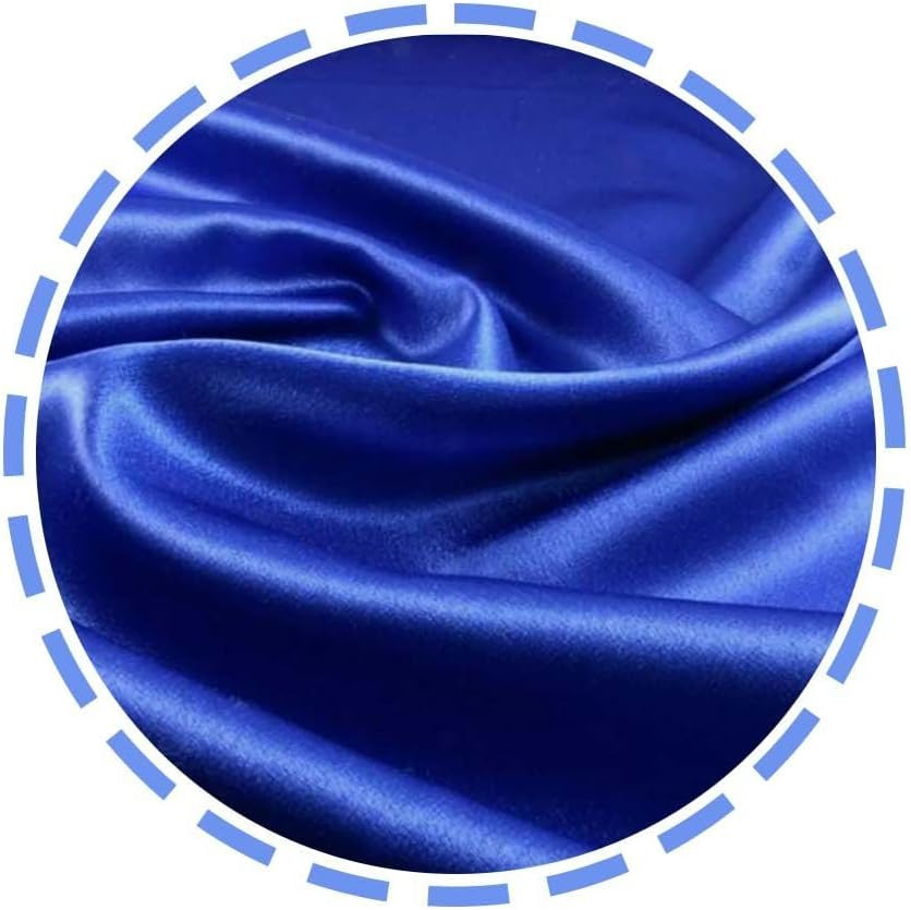 Luxury 20x10ft Wedding Stage Silk Backdrop Curtains – Royal Blue & White