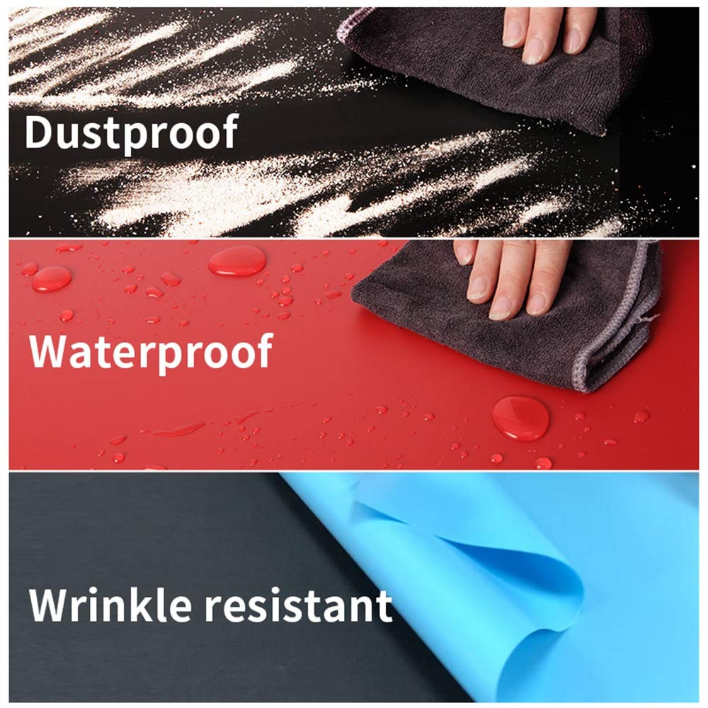 20×39 Inch PVC Backdrop, 2-Pack Waterproof Matte Photography Background for F…