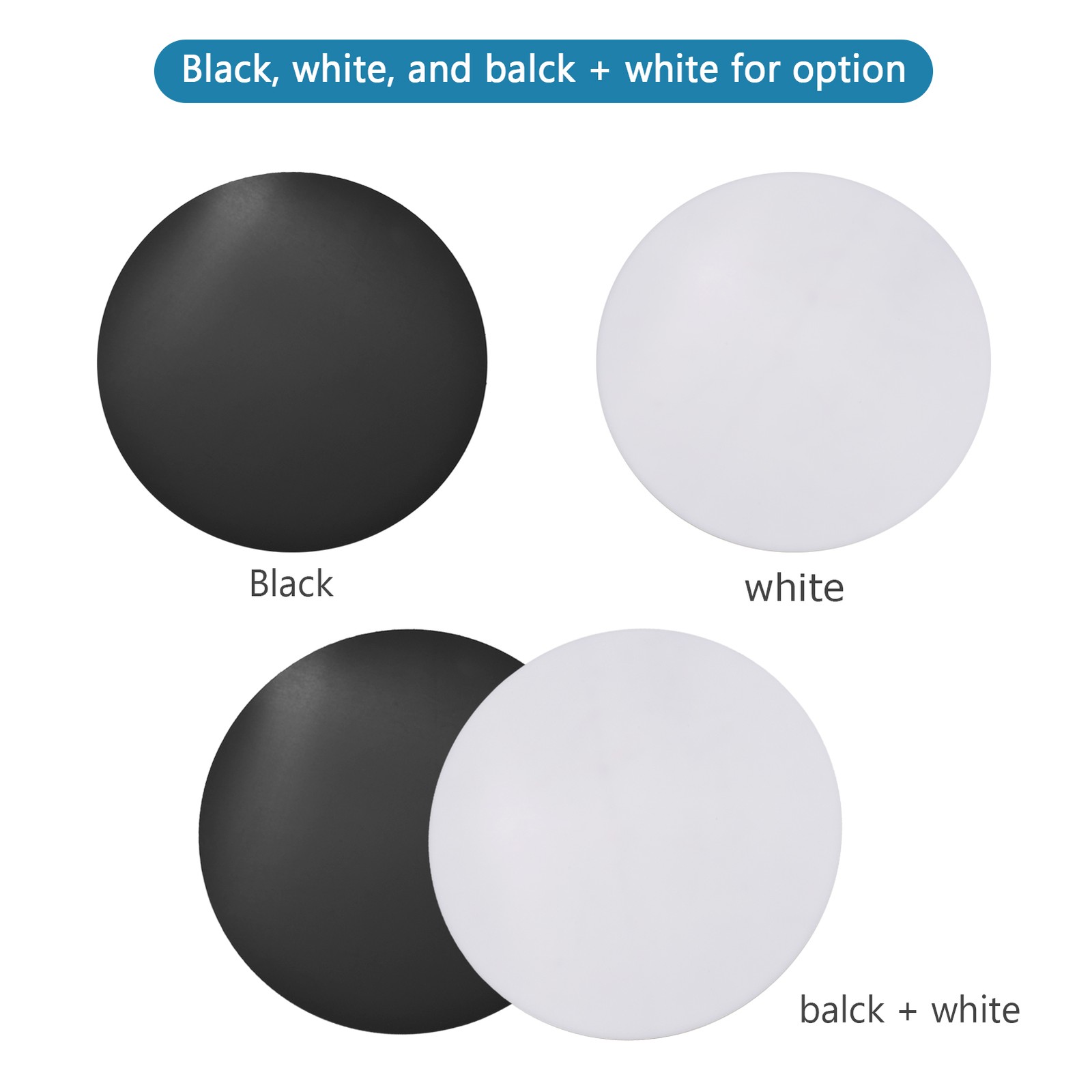 2PCS 30X30cm Round Acrylic Sheet Reflection Board Photography Background Boards