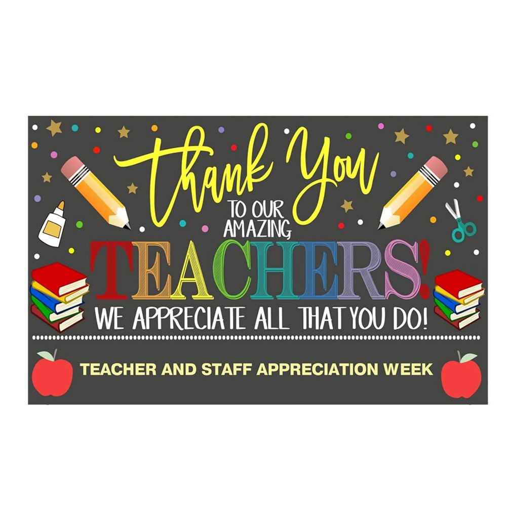90x150cm Photography Backdrops Teachers Day Thank You Teachers Backdrops1333