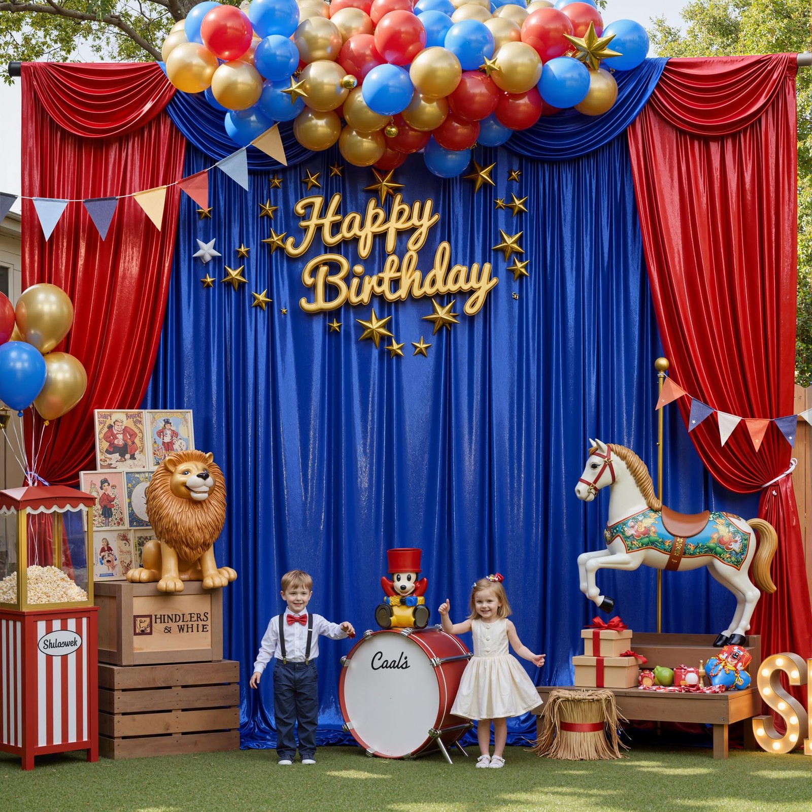 10x12FT Royal Blue Sequin Backdrop Curtain for Party – 2 Panels 5x12FT Wrinkl…