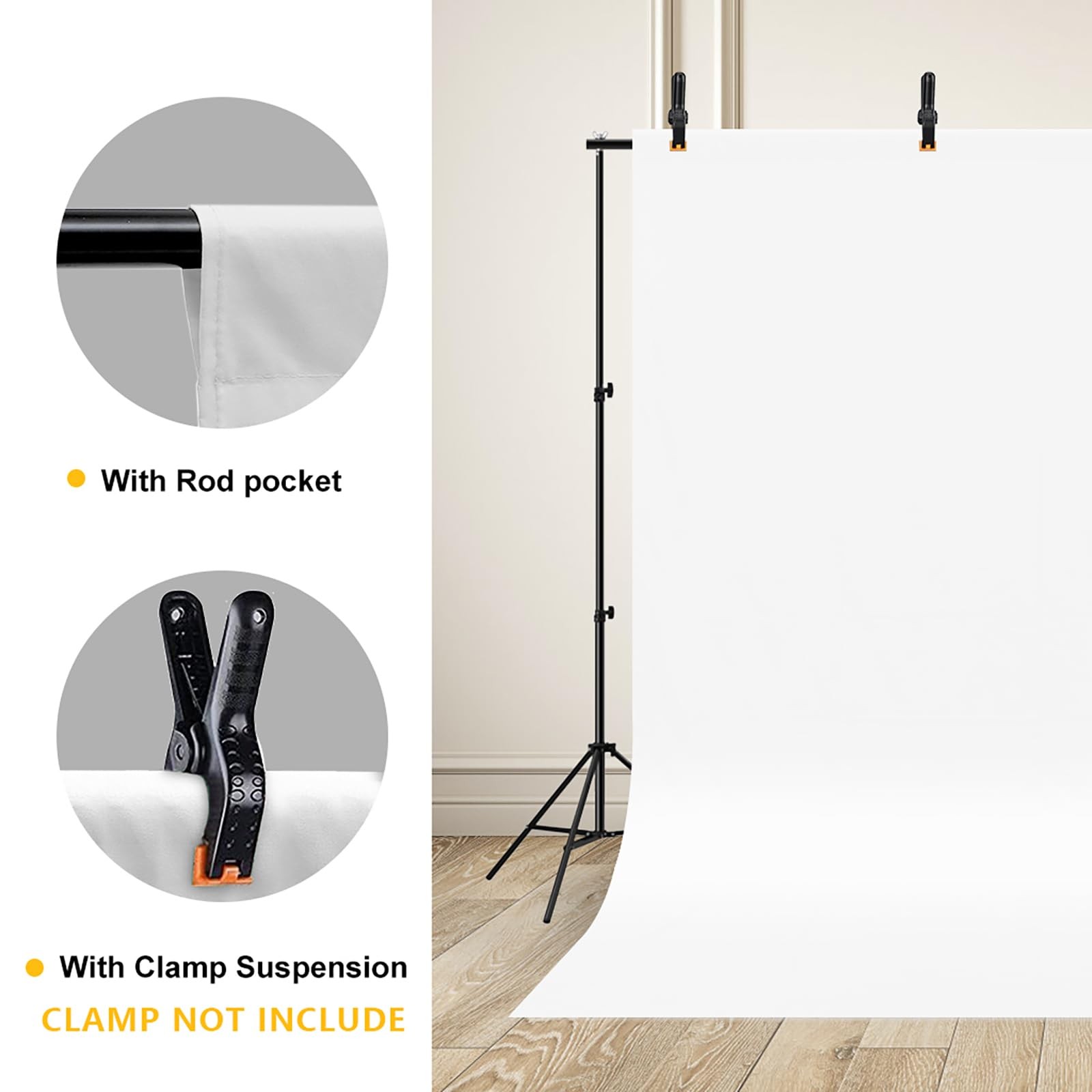 10x12ft White Backdrop Photography Photo Shooting Background with Matt Surfac…