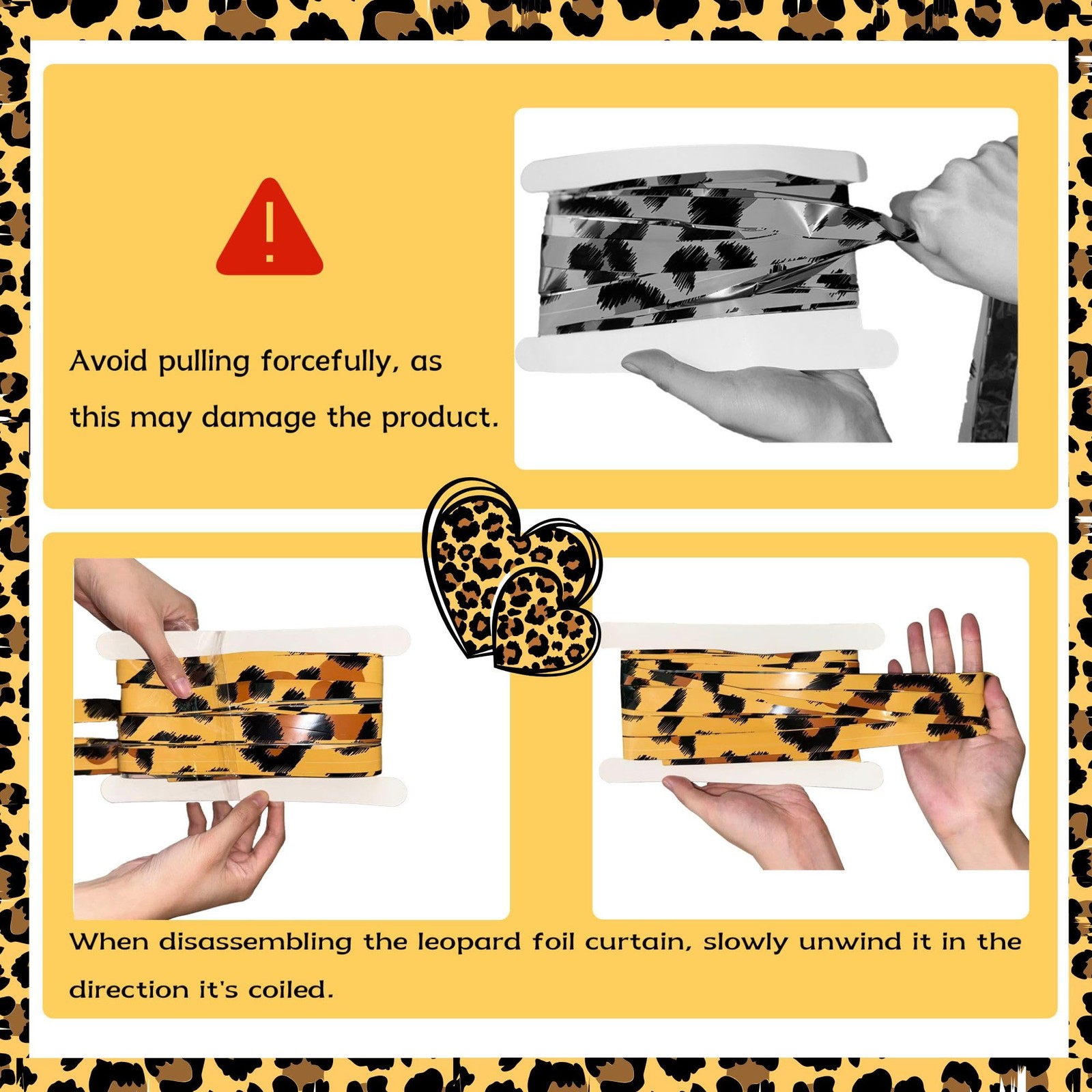 Vagilelf 2 Pack Cheetah Print 3.3ft x 6.6ft, Gold, Brown, Black, White