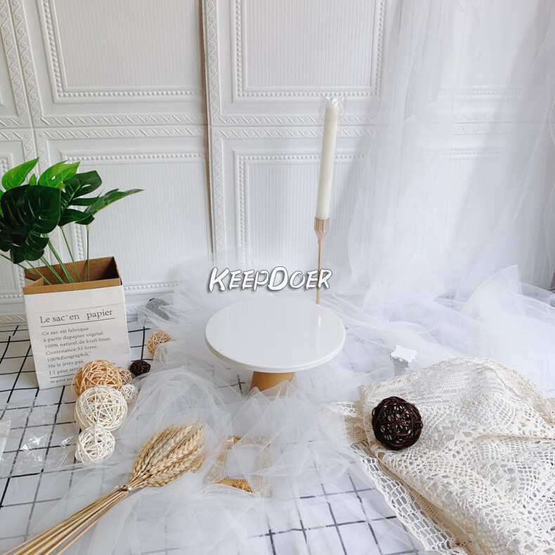 Photography Backdrop Background Mesh Gauze Prop For Cosmetics Jewelry Manicure