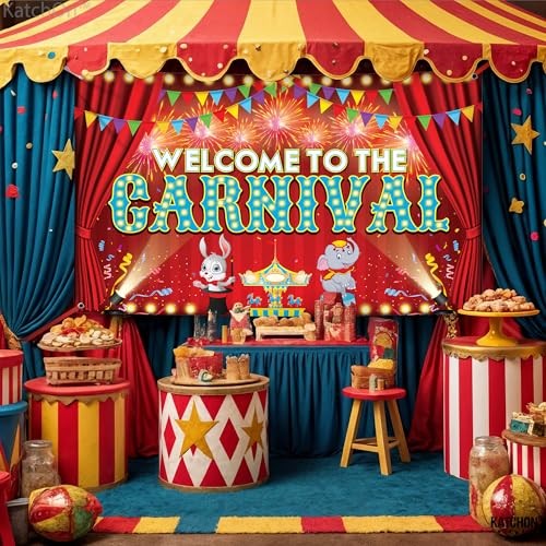 , Welcome to the Carnival Banner – XtraLarge 72×44 Inch | Carnival