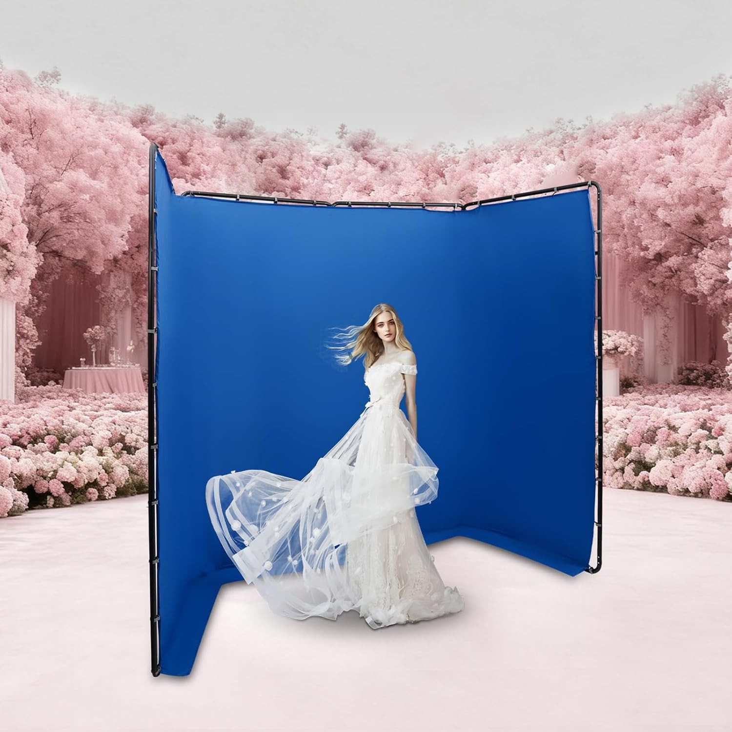 Portable Photography Backdrop Stand Foldable Photo Background w/ Carrying Bag
