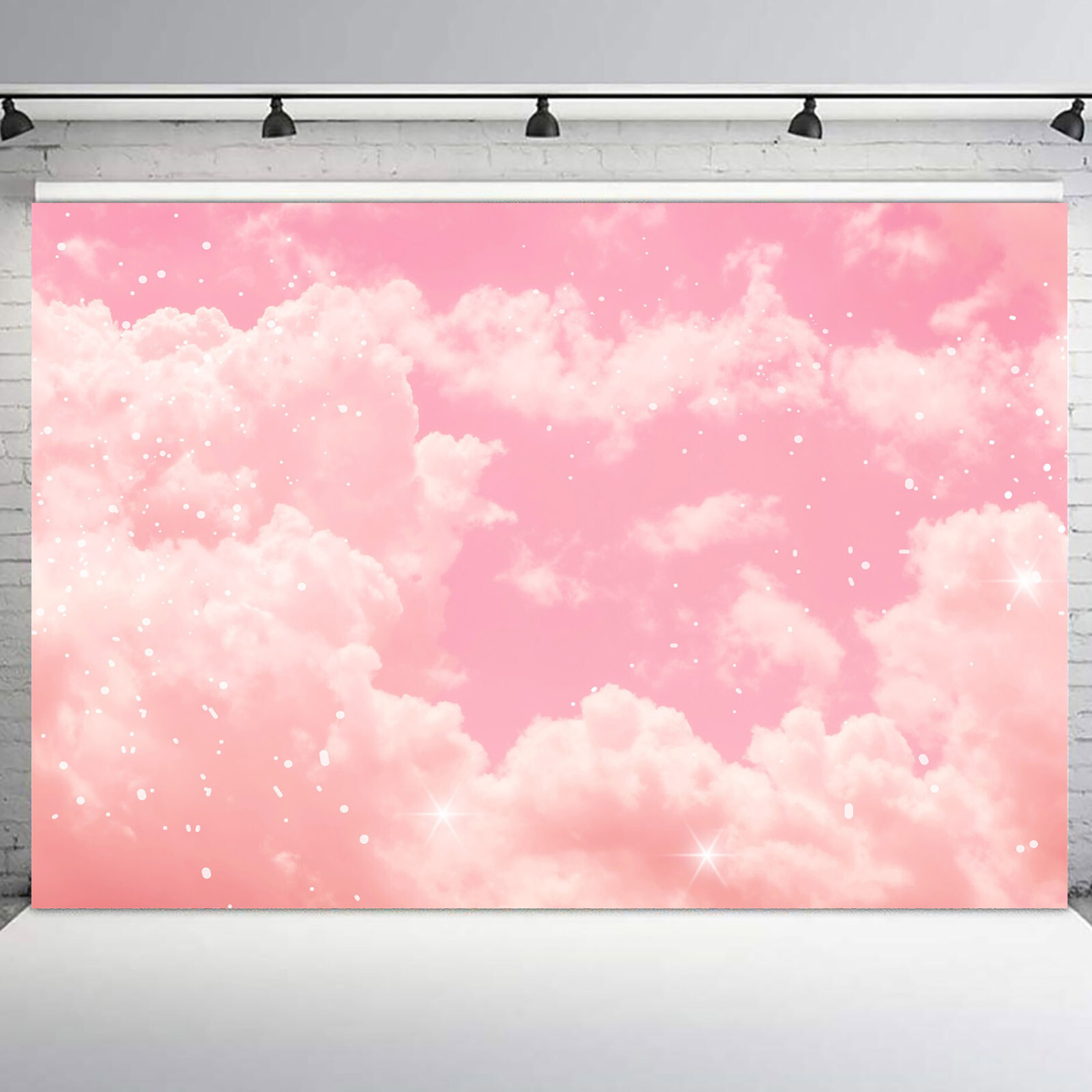 10x8ft Modern Romantic Pink Fantasy Sky Clouds Photo Background Studio Props