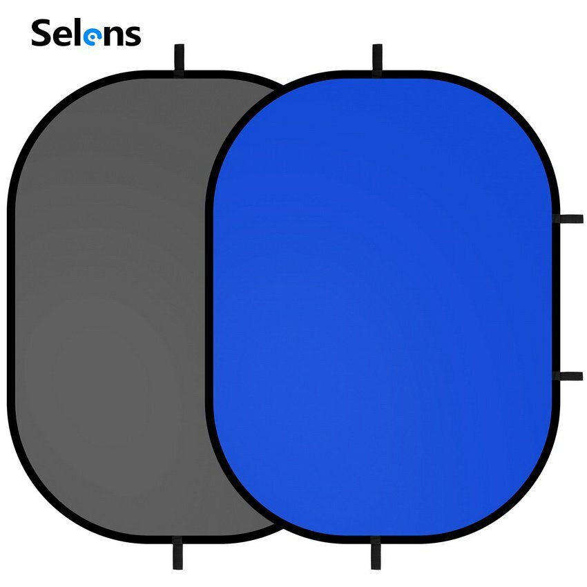 Selens Blue-Grey Backdrop Cloth Studio Two Sides Screen Background Photography