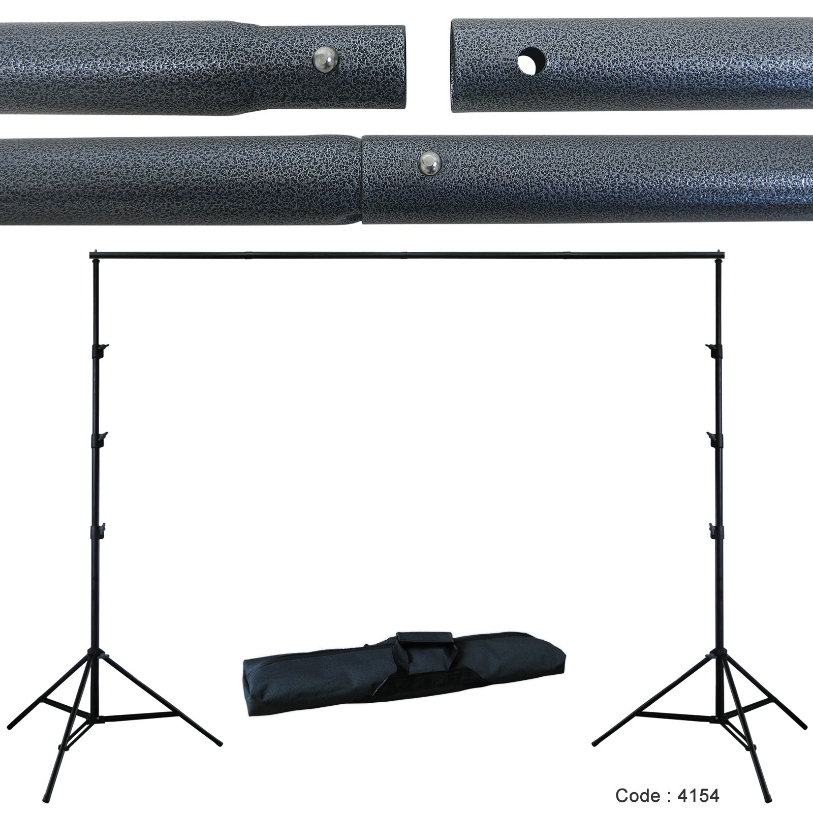 9×10 Adjustable Background Support Stand Photo Backdrop Crossbar Kit Photography