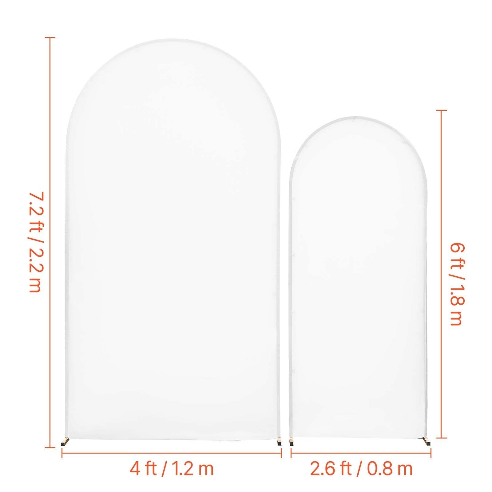 Metal Arch Backdrop Stand Set, Includes 7.2 ft and 6 ft Frames, Durable Design