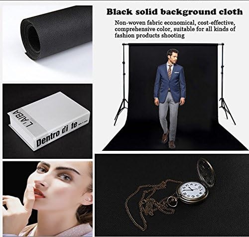 Lyly County Background 5x7ft Non-Woven Fabric Solid Black Screen Photo Backdrop