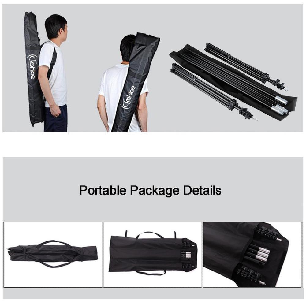 Photography Photo Backdrop Support Stand Set Background 4 Crossbar Kit w/Clips