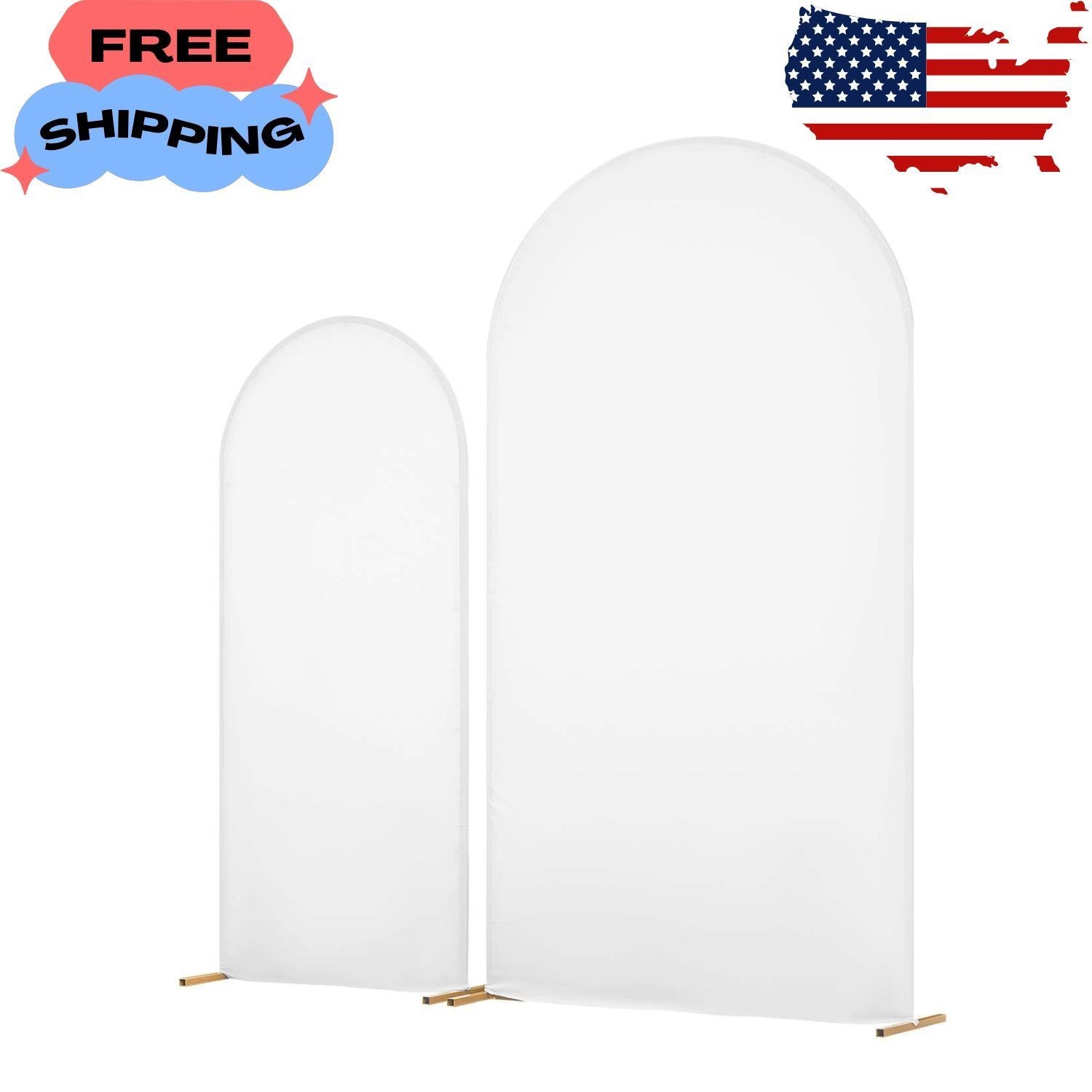 Metal Arch Backdrop Stand Set, Includes 7.2 ft and 6 ft Frames, Durable Design