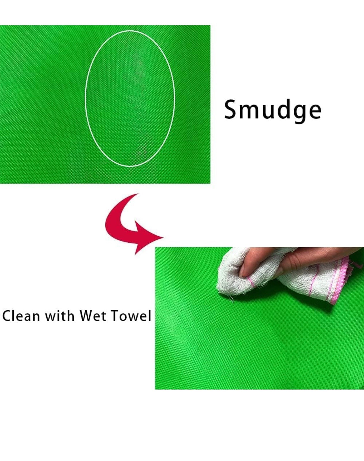 Green Screen Backdrop 5x7ft Non-Woven Fabric Photo Background Studio Photography