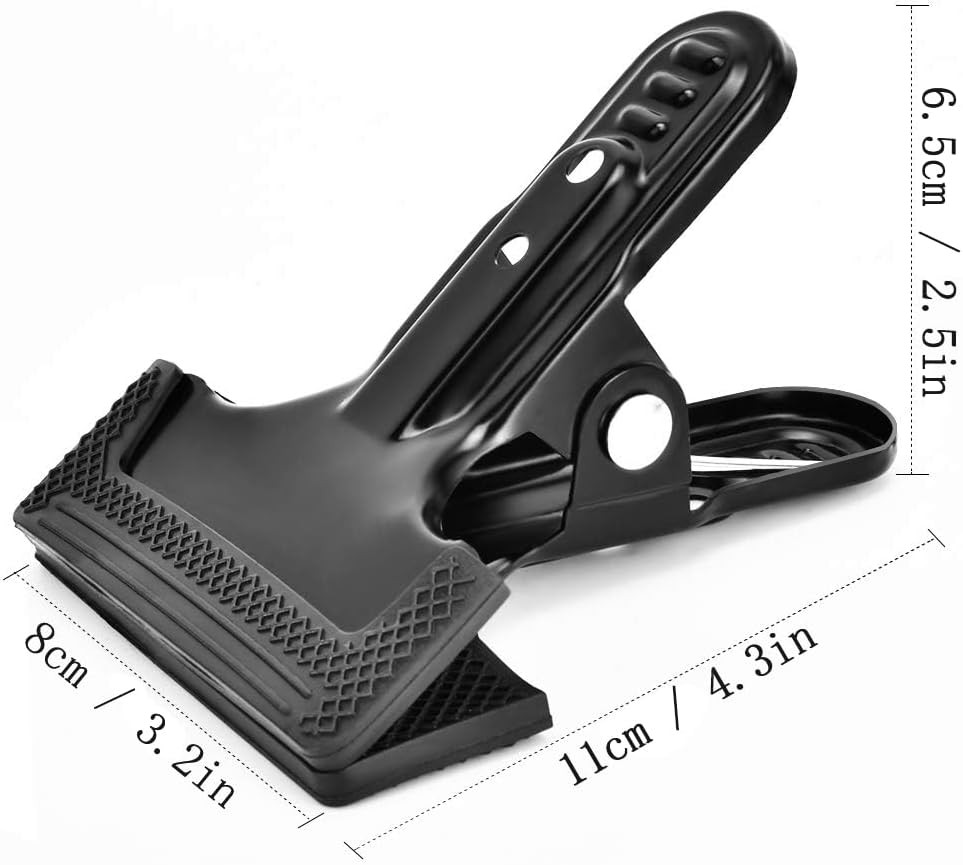 Backdrop Spring Clamps – 6 Pack of 4″ Heavy Duty Clips for Photography Backgroun
