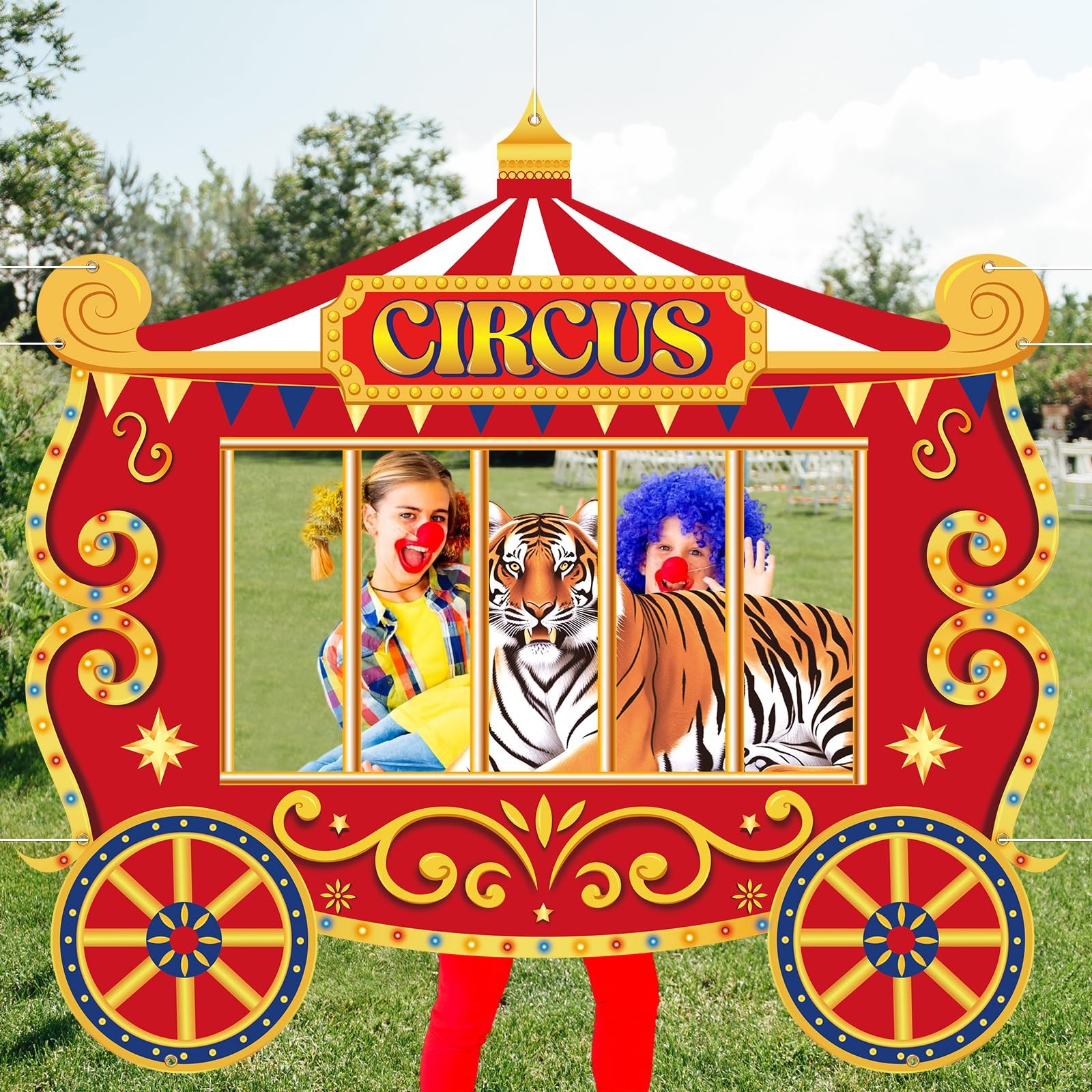 Carnival Photo Backdrop – Circus Party Decorations for Memorable Events