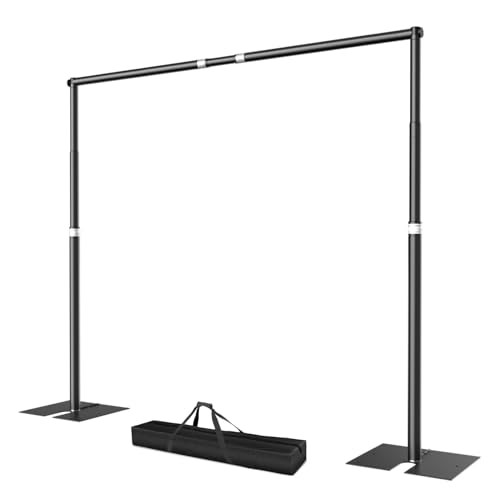 EMART Heavy Duty Backdrop Stand 10×10 ft Pipe and Drape