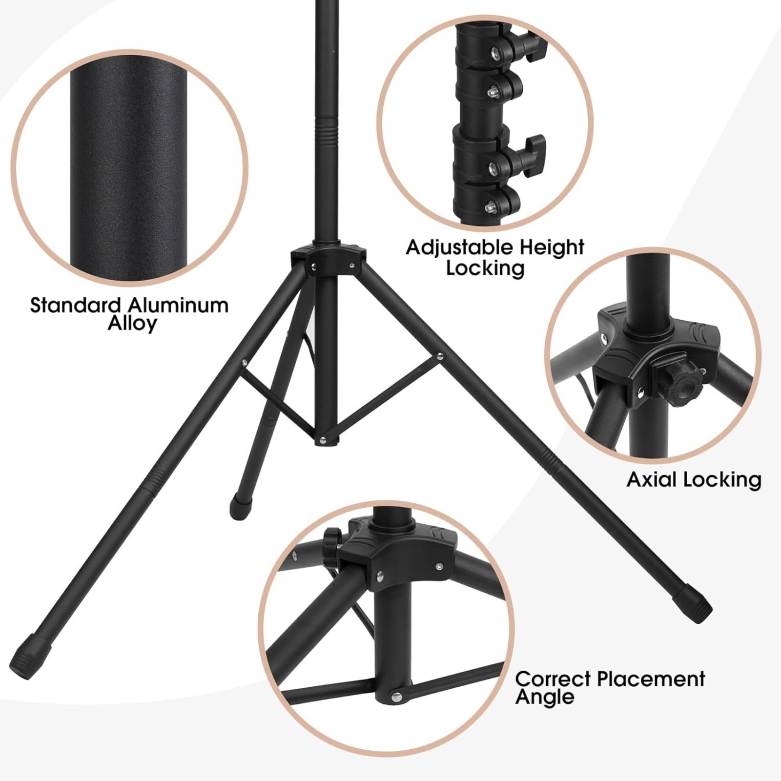 Portable T-Shape Greenscreen Backdrop Background Stand Kit 6.5 X 5 ft Adjustable