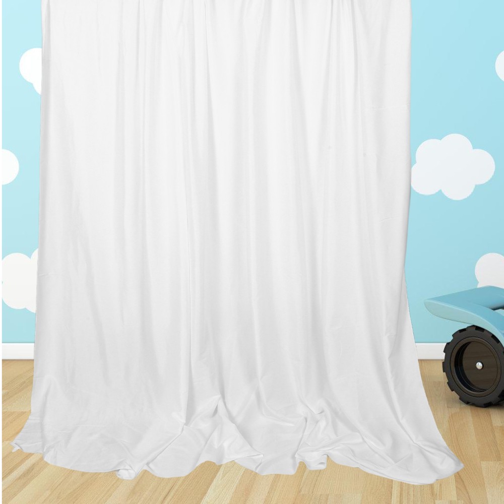 Wrinkle Free White Backdrop For Parties – Polyester Photo Backdrop For Weddings